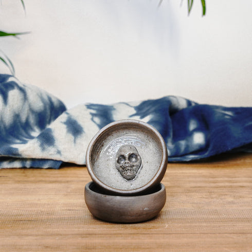 Burnt Skull Ceramic Mezcal Copita